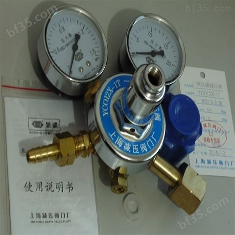 上海繁瑞一氧化碳减压器YCO12X-1T一氧化碳减压阀YCO12X